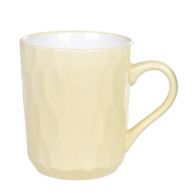 Чашка керамическая Flora Пастораль 0,35 л Желтый 32002