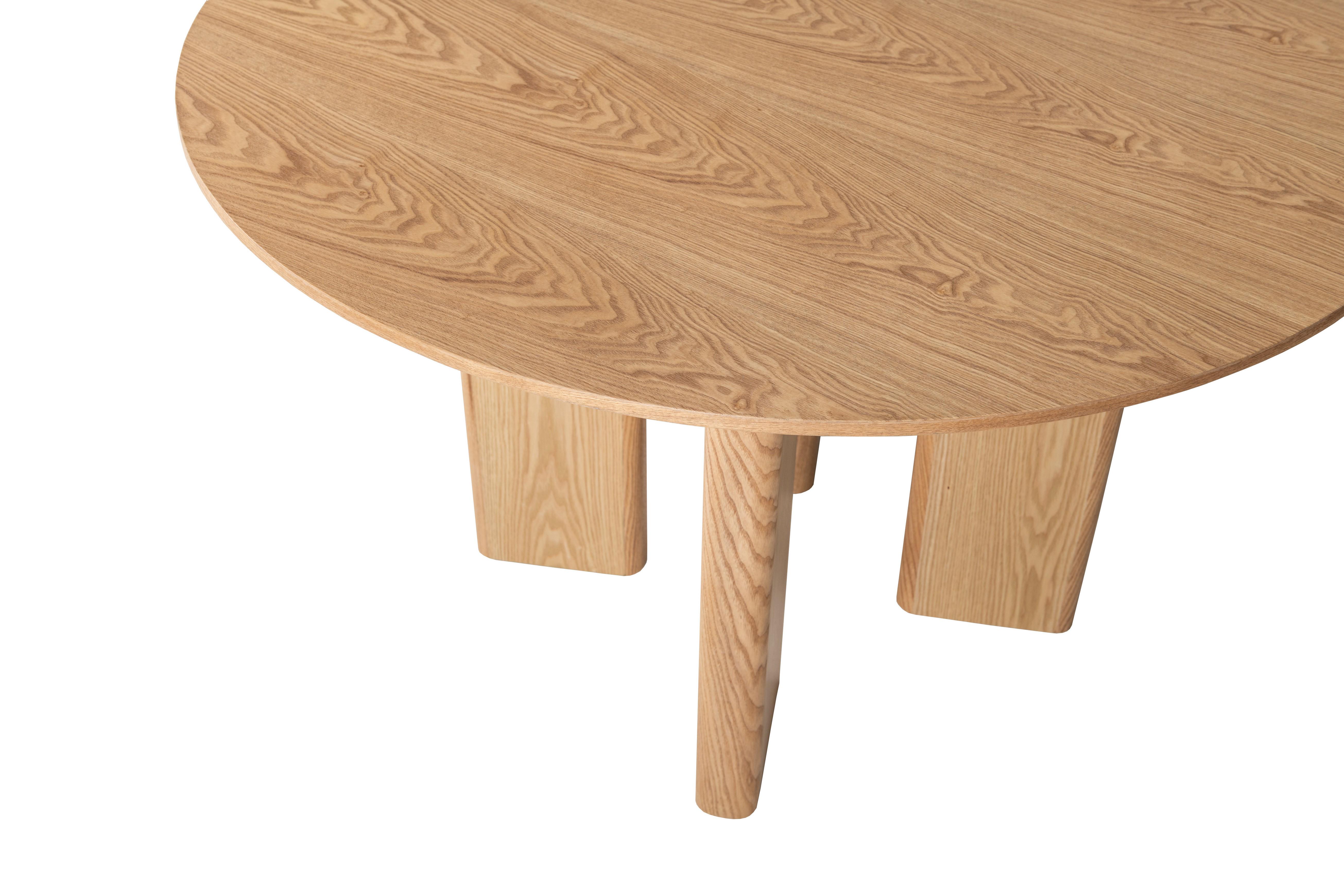 Стол обеденный круглый Эстер Ветро 1200/760 мм МДФ Ясень (TМ-230) - фото 4 Стол обеденный круглый Эстер Ветро 1200/760 мм МДФ Ясень (TМ-230) - фото 4