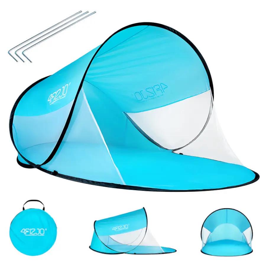 Пляжний тент 4FIZJO Pop Up 120x190 см Sky Blue/White (4FJ0223) - фото 3