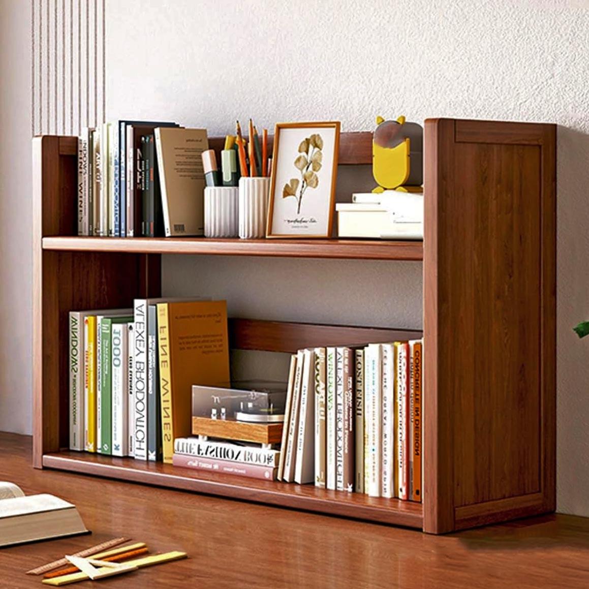 Полка книжная настольная из дерева Мадалейра Шафран (КПА-022306)