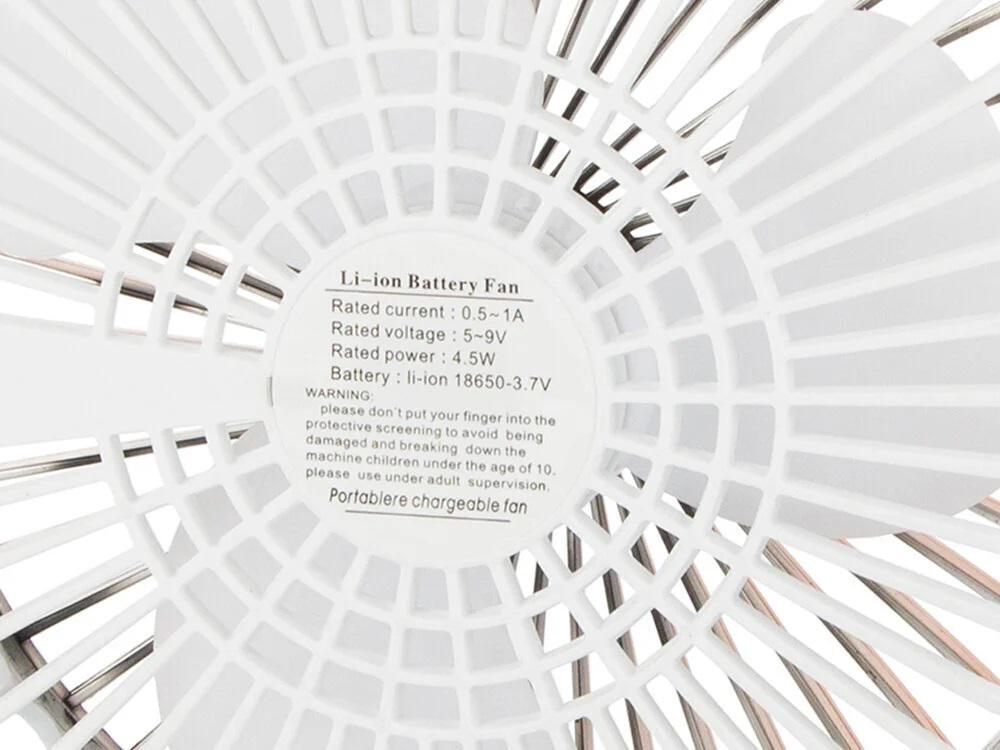 Вентилятор аккумуляторный настольный USB Fan Portable F138 с наклоном (33ca5178) - фото 5 Вентилятор аккумуляторный настольный USB Fan Portable F138 с наклоном (33ca5178) - фото 5