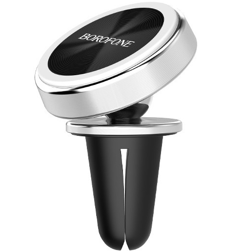 Держатель для телефона в машину Borofone BH6 Platinum металлический magnetic in-for air outlet Silver (550312) Держатель для телефона в машину Borofone BH6 Platinum металлический magnetic in-for air outlet Silver (550312)