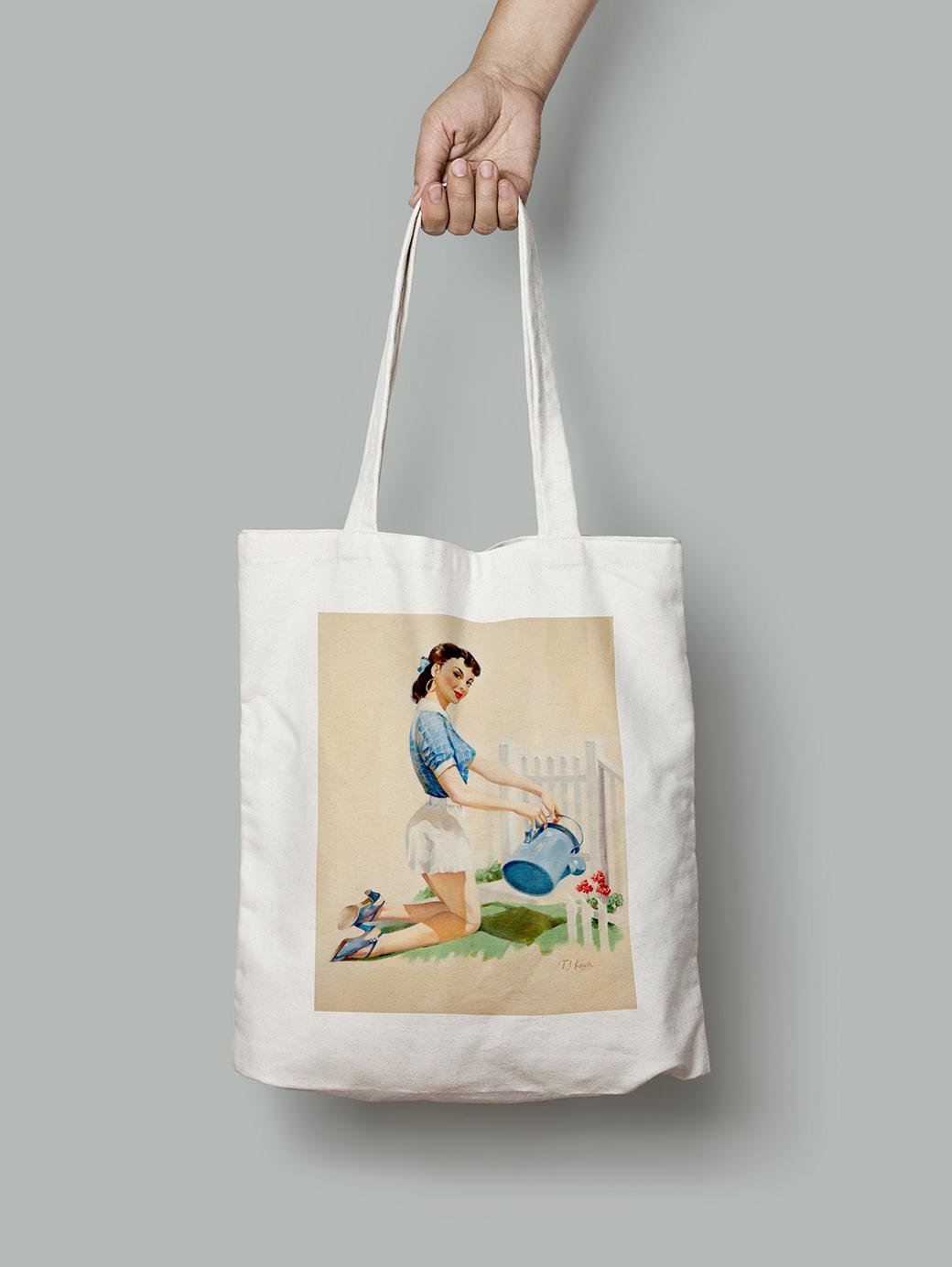 Эко-сумка Садовница. T.J. Kuck шопер (pin_up010195_Bag)