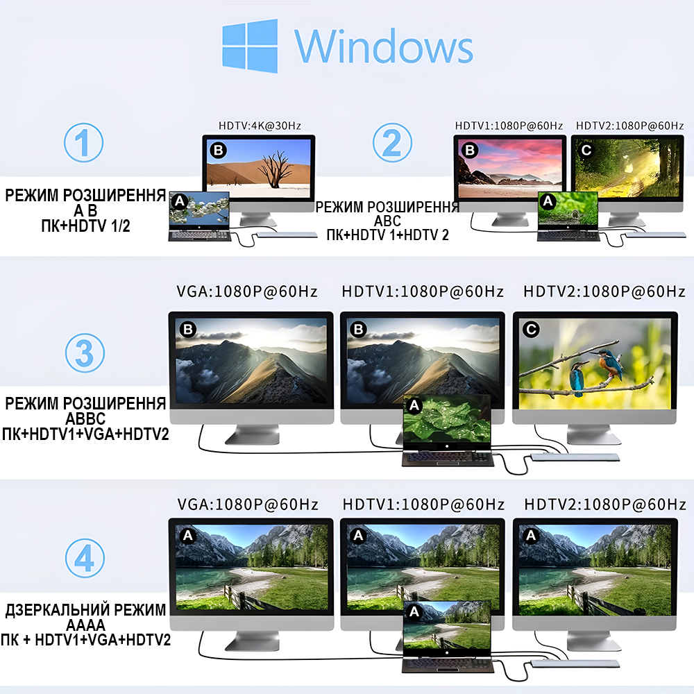Хаб/подставка многопортовая для ноутбука Addap 12в1 USB Type-C MH-16 HDMI/USB A/PD/USB C/SD/RJ45/VGA 35 мм - фото 12 Хаб/подставка многопортовая для ноутбука Addap 12в1 USB Type-C MH-16 HDMI/USB A/PD/USB C/SD/RJ45/VGA 35 мм - фото 12