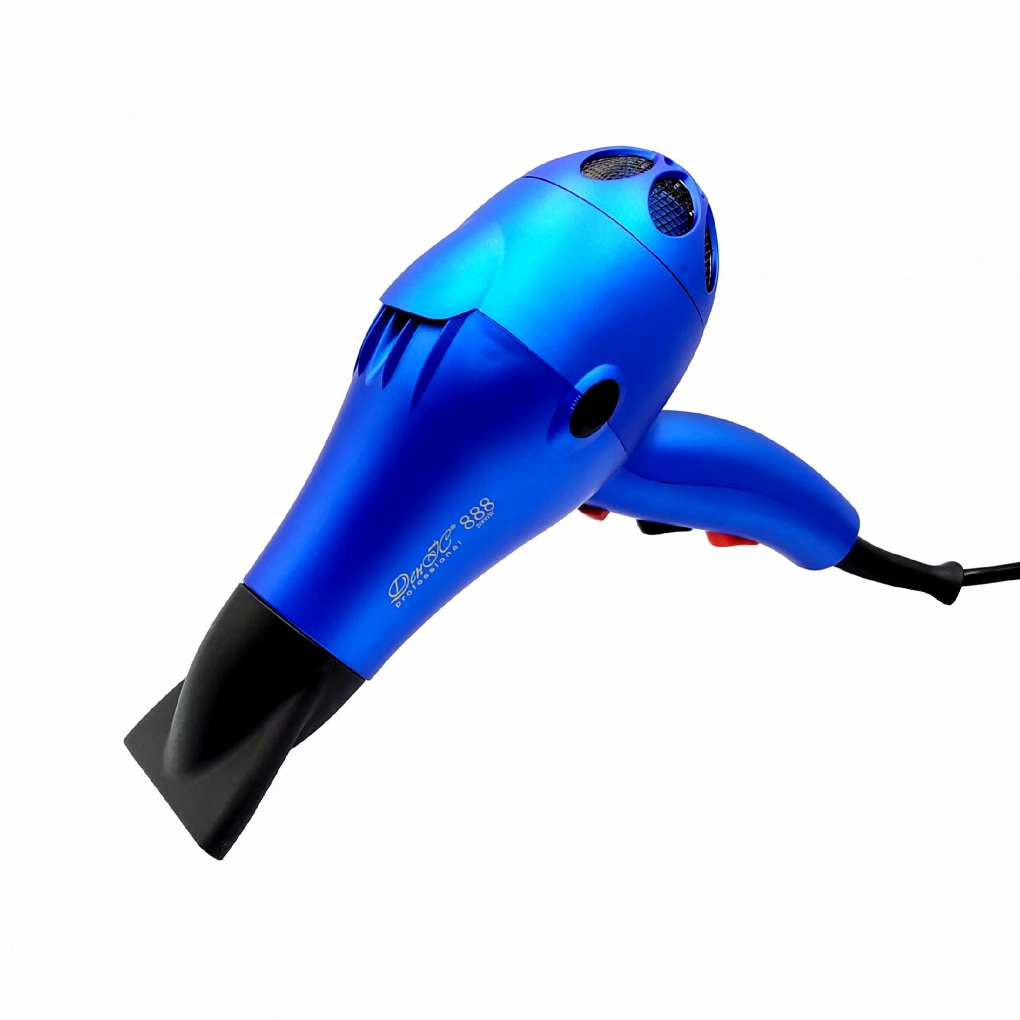 Фен професійний ДенІС professional 888 з 2-ма насадками/дифузор 2000 Вт Blue Matt (1453070646) - фото 3 Фен професійний ДенІС professional 888 з 2-ма насадками/дифузор 2000 Вт Blue Matt (1453070646) - фото 3