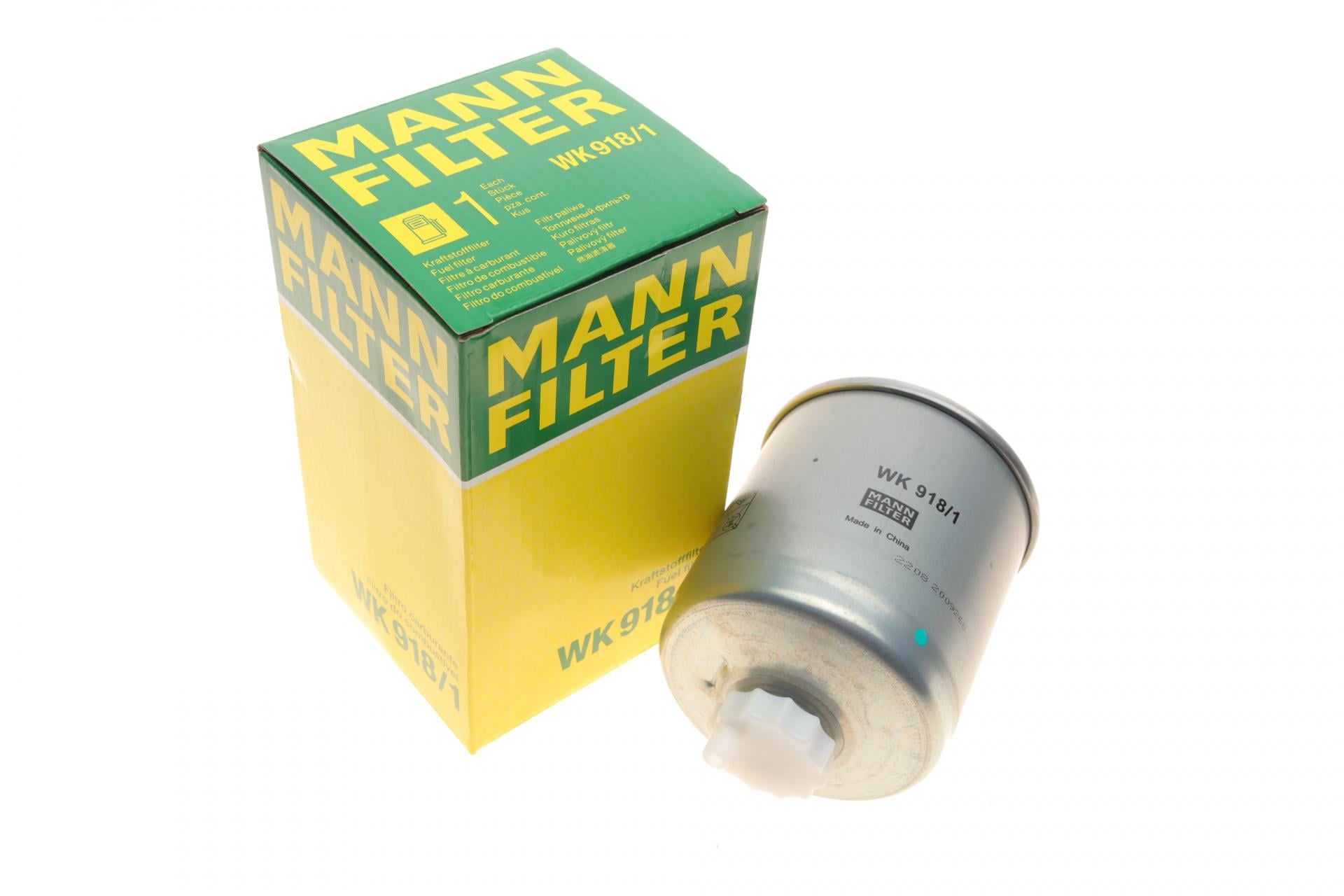 Фильтр топливный Mann-Filter для Renault Kangoo 1,5dCi 08- (WK 918/1)