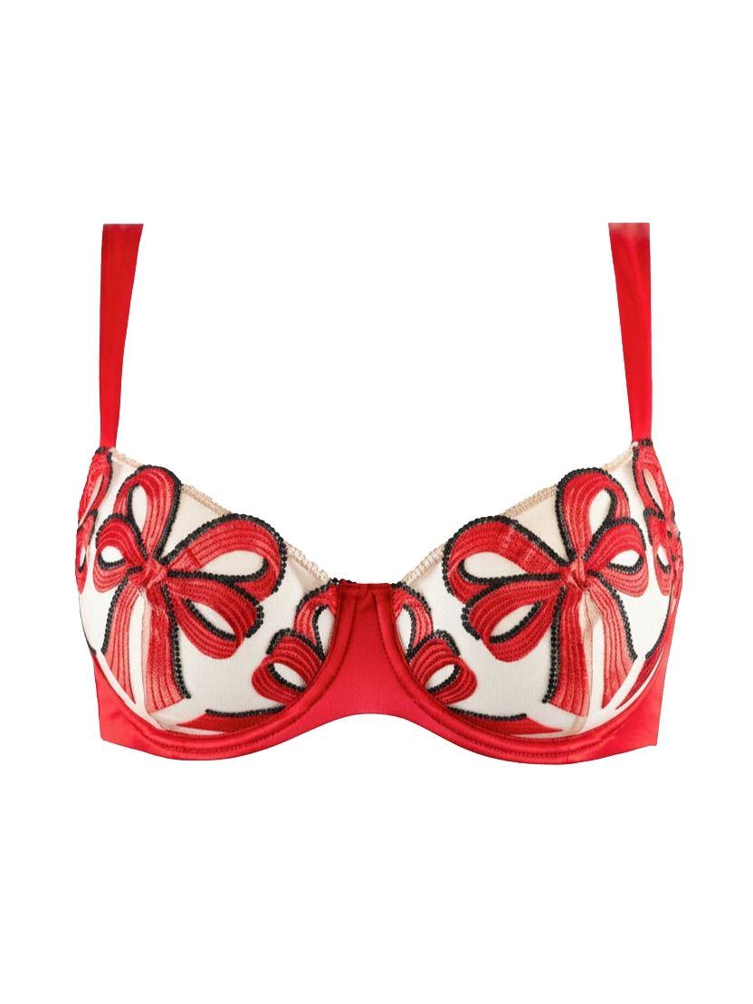 Бюстгальтер балконет Dita von Teese 75E Красный (D59073-scarlett)