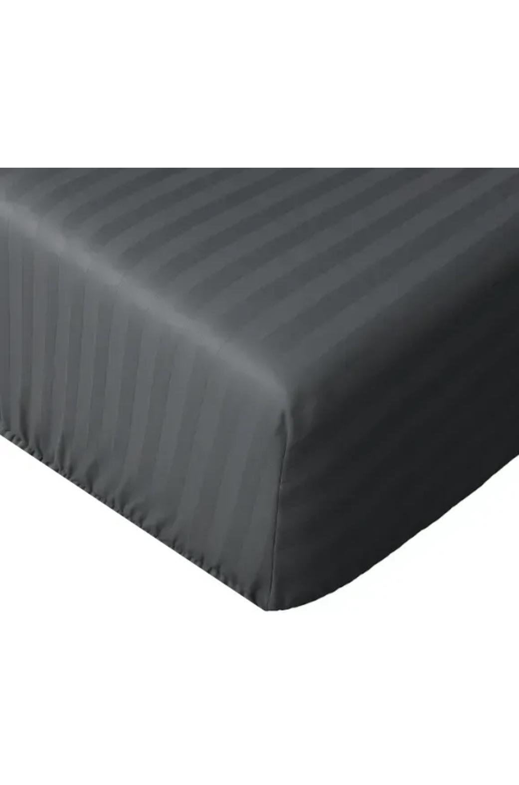 Комплект постельного белья Элегант страйп-сатин Евро 200х220 см простынь на резинке 180х200 см наволочки 50х70/70х70 см Черный (04021003-14) - фото 3 Комплект постельного белья Элегант страйп-сатин Евро 200х220 см простынь на резинке 180х200 см наволочки 50х70/70х70 см Черный (04021003-14) - фото 3