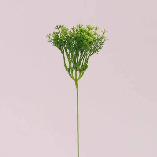 Веточка декоративная Flora с зеленым цветом 16 шт. (72931)