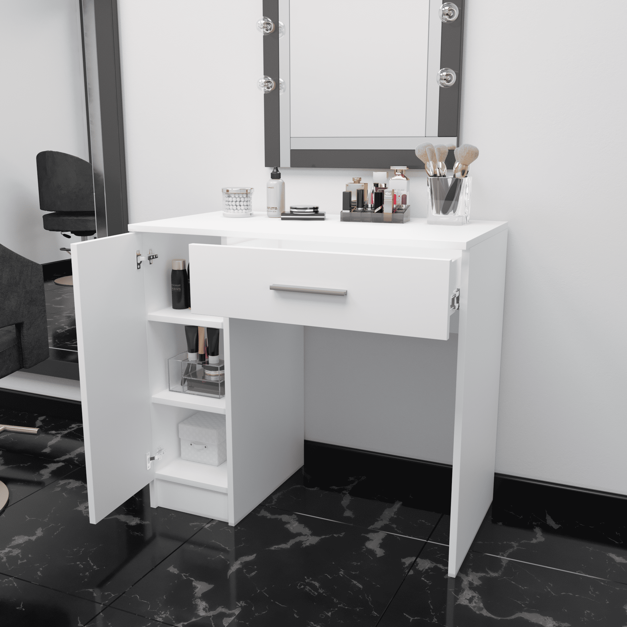 Туалетный столик в спальню 802х740х440 мм Белый (GT-61)