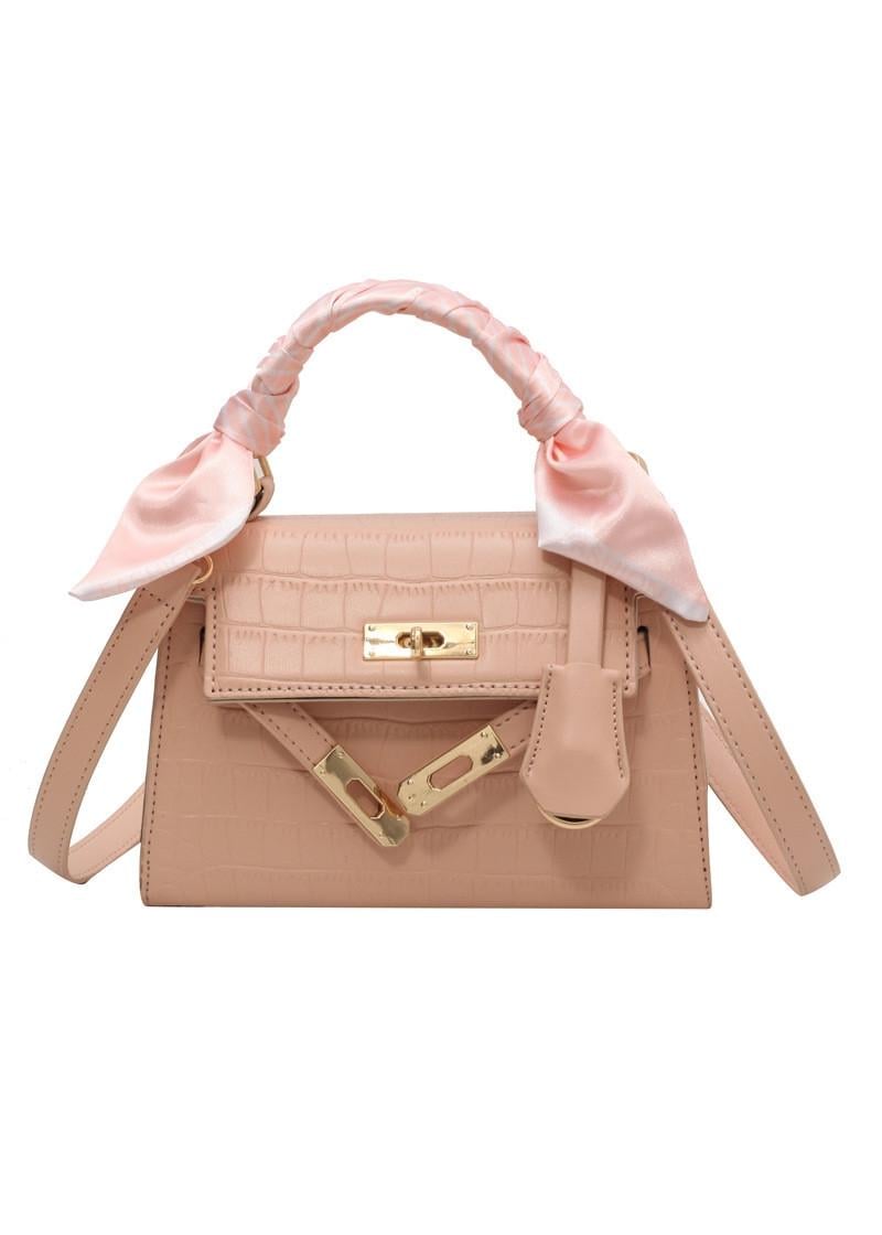 Женская сумка XQD032 кросс-боди репилия Розовый (18242995)