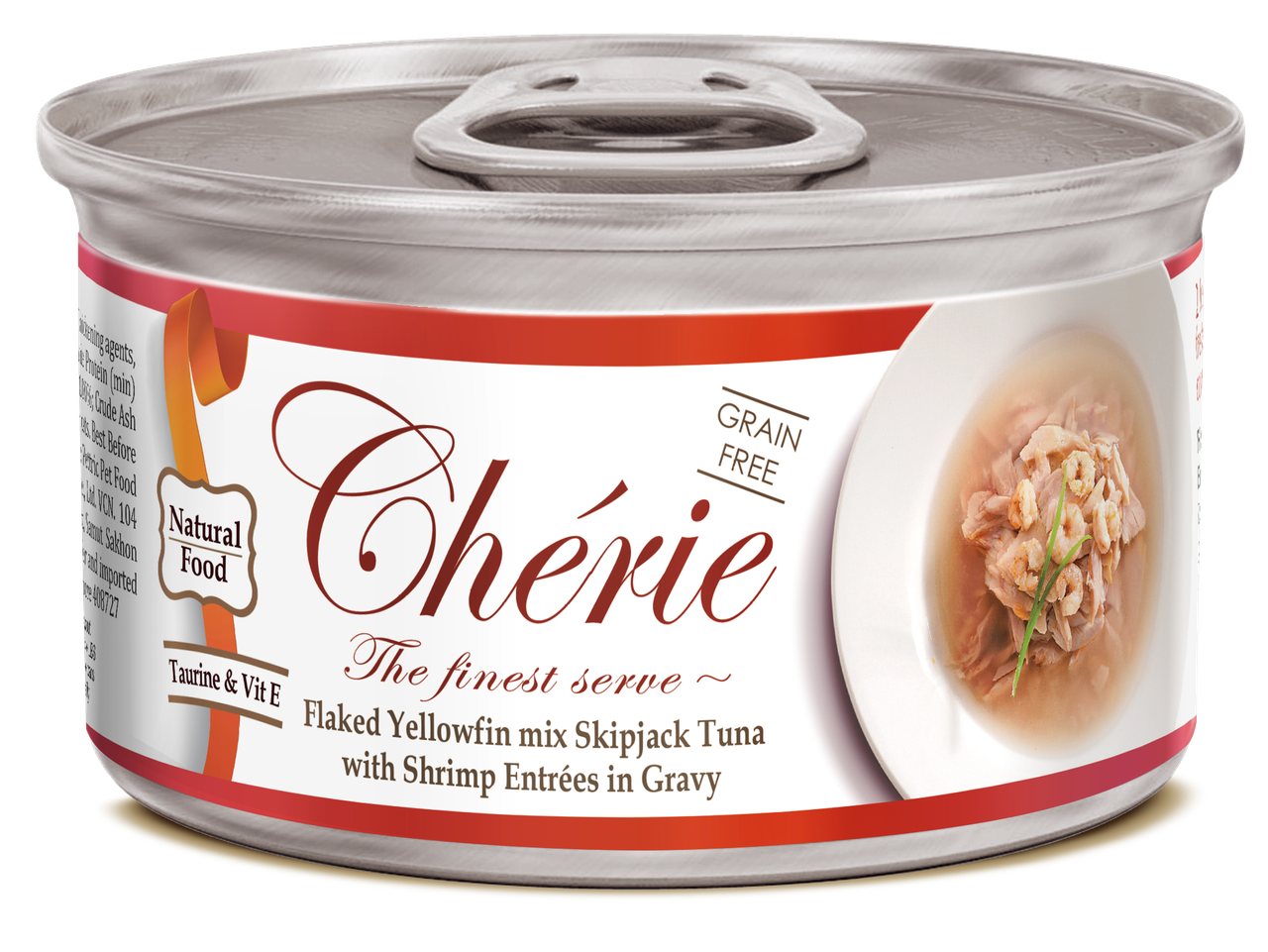 Корм влажный Cherie Signature Gravy Mix Tuna & Shrimp 80 г (CHS14305)