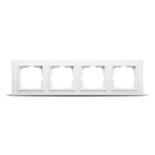 Рамка Ovivo Mina на 4 места универсальная Белый (401-010000-228)