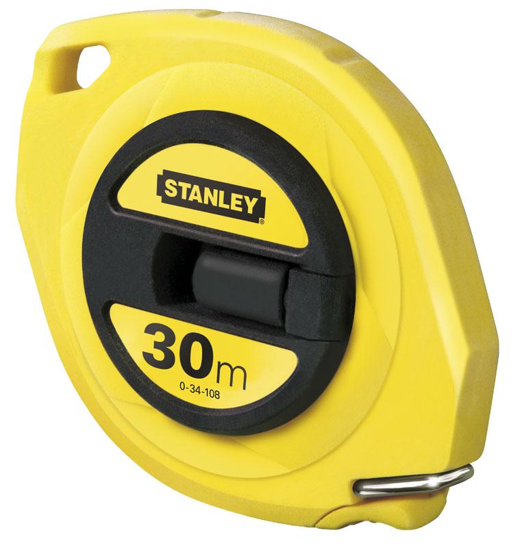 Рулетка-лента Stanley Longtape 0-34-108, 30 м, 9,5 мм, прочный пластиковый корпус для строительства и ремонта