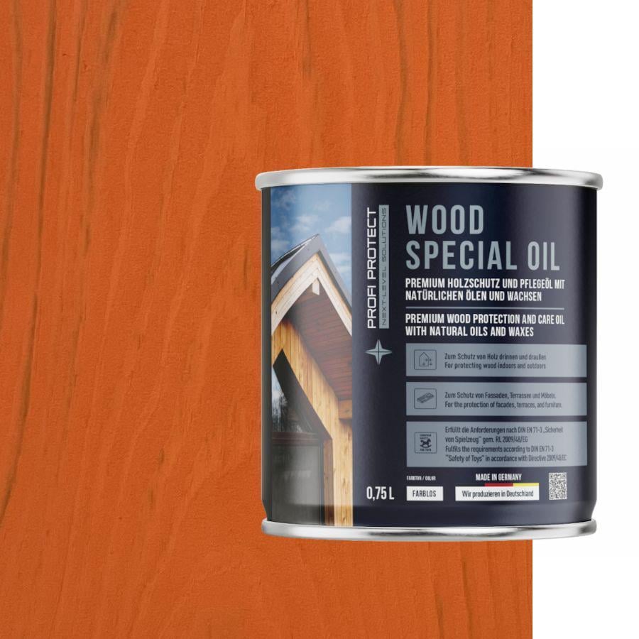 Краска для дерева на основе пчелиного воска и льняного масла ProfiProtect Wood Special Oil 0,75 л RAL 2003 (20757878)