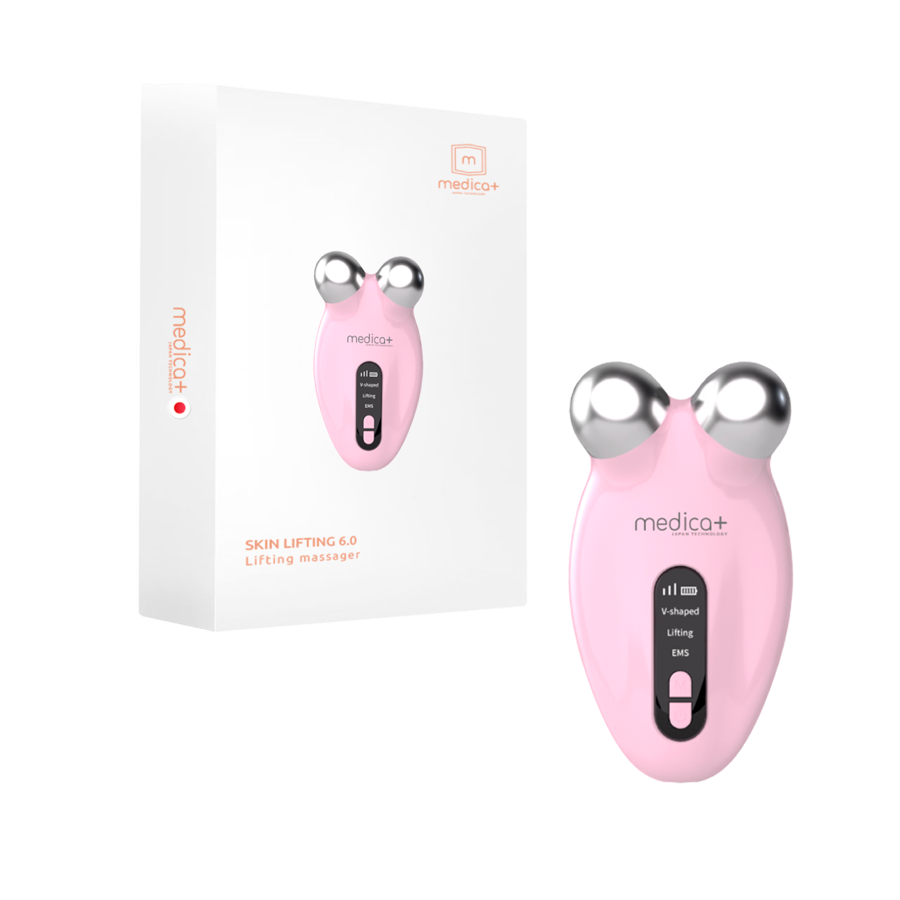 Масажер для обличчя MEDICA+ EMS мікрострум SKIN LIFTING 6.0 Pink (12758725)