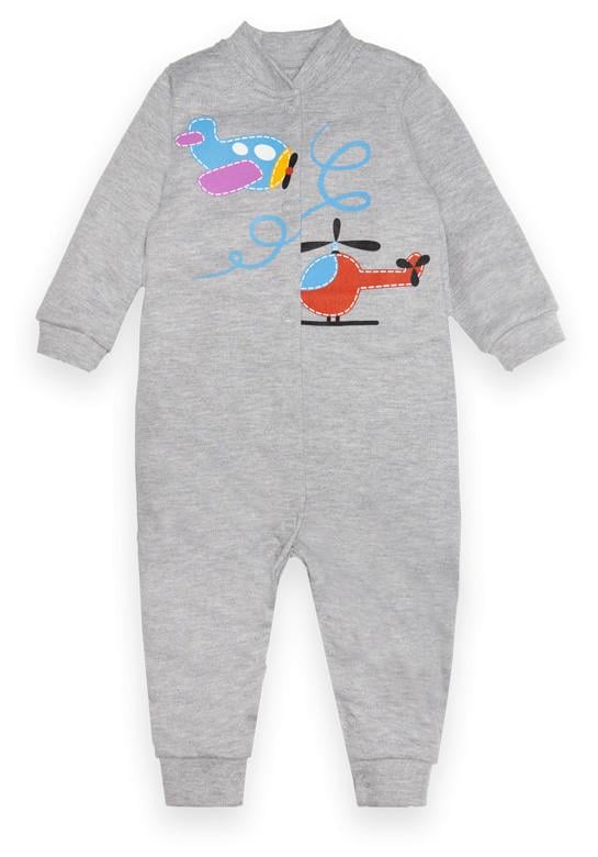 Комбінезон дитячий бавовняний для хлопчика Gabbi KB-22-2-24 68 см Сірий (13306)