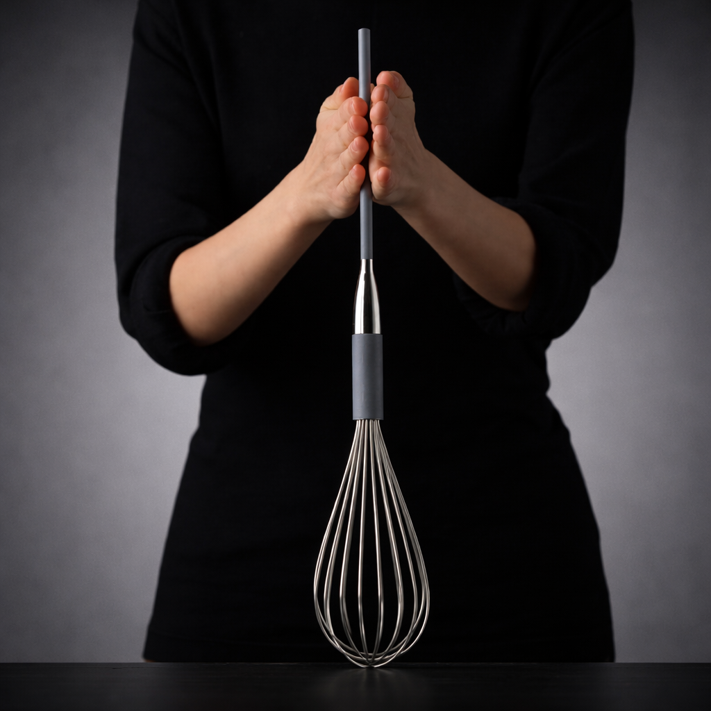 Венчик профессиональный BAGA 1000 об/мин нержавеющая сталь и силикон до +180°C инновационный Венчик профессиональный BAGA 1000 об/мин нержавеющая сталь и силикон до +180°C инновационный