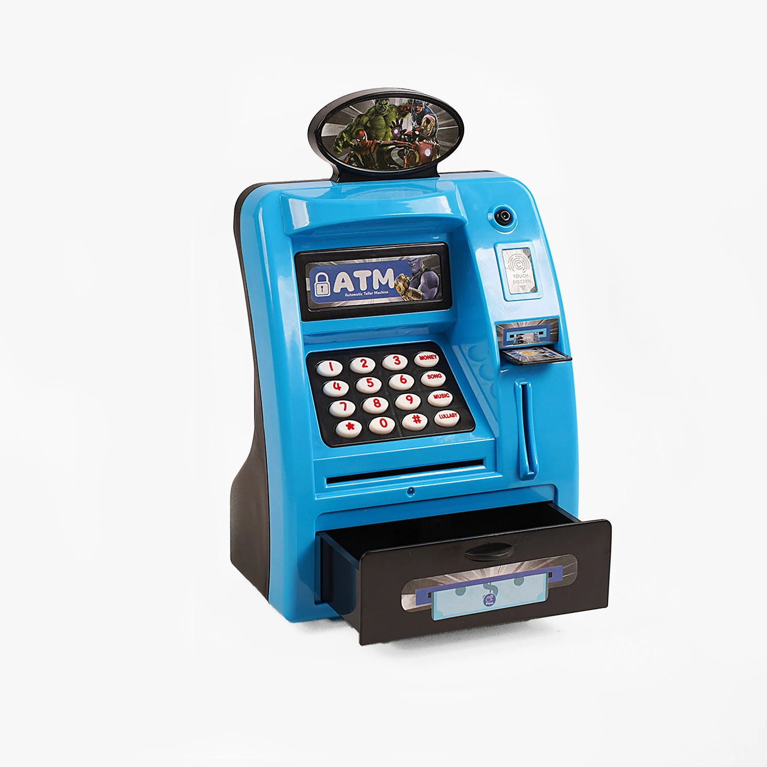 Копилка-сейф WF 3005 AG/48/2 Банкомат звук/подсветка/имитация сканирование отпечатка пальца/банкноты/карточка/инструкция/в коробке (25027904)