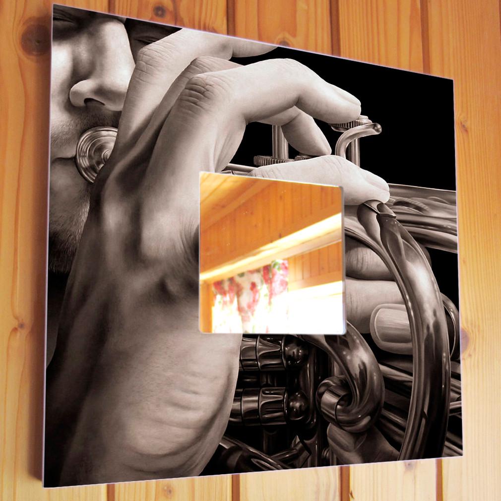 Зеркало декоративное Музыкальные инструменты Труба 260х260 мм (M00266) Зеркало декоративное Музыкальные инструменты Труба 260х260 мм (M00266)