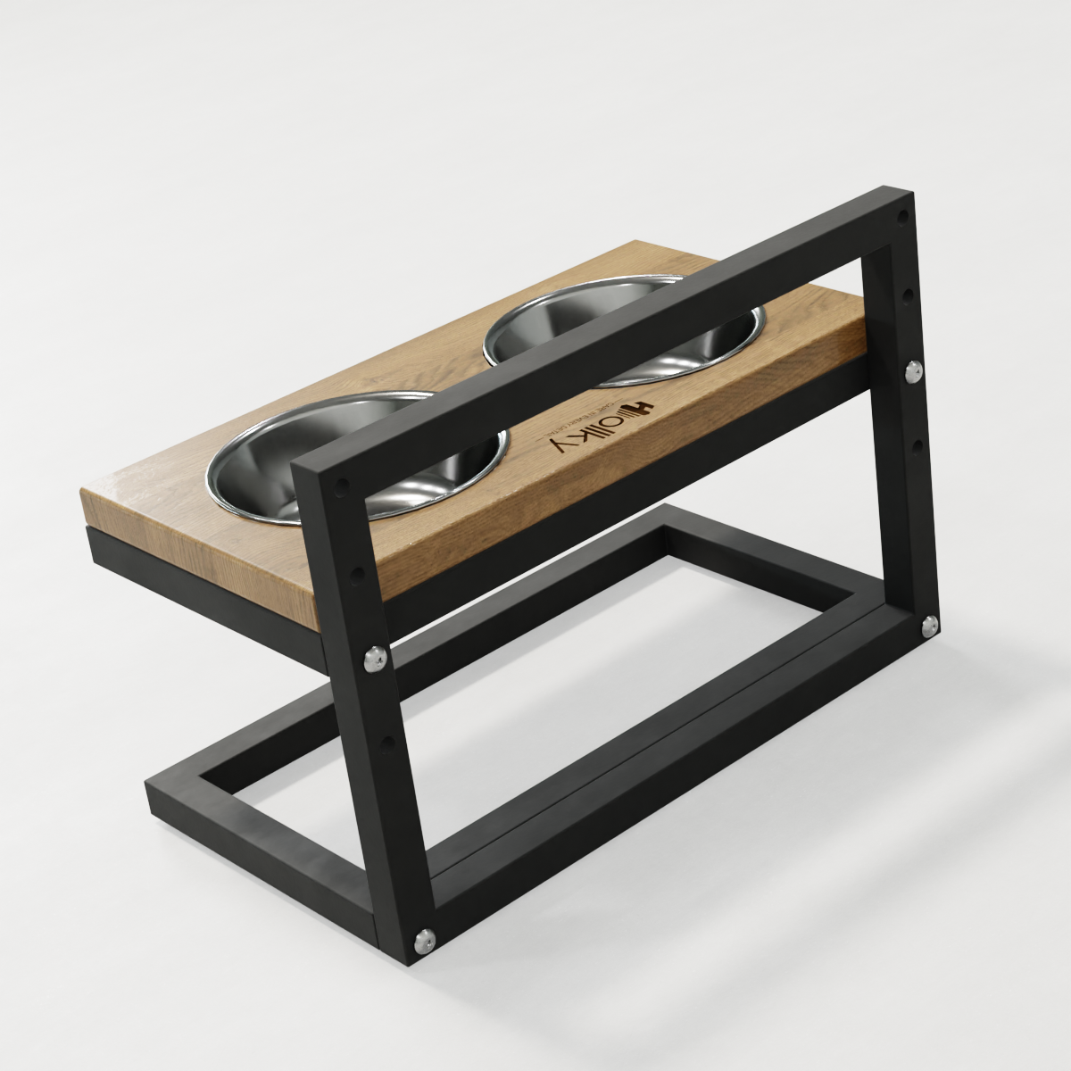 Миски на регулируемой подставке для маленьких собак Hollky Flex S 2х0,45 л (FS-422523-GRNT) - фото 6