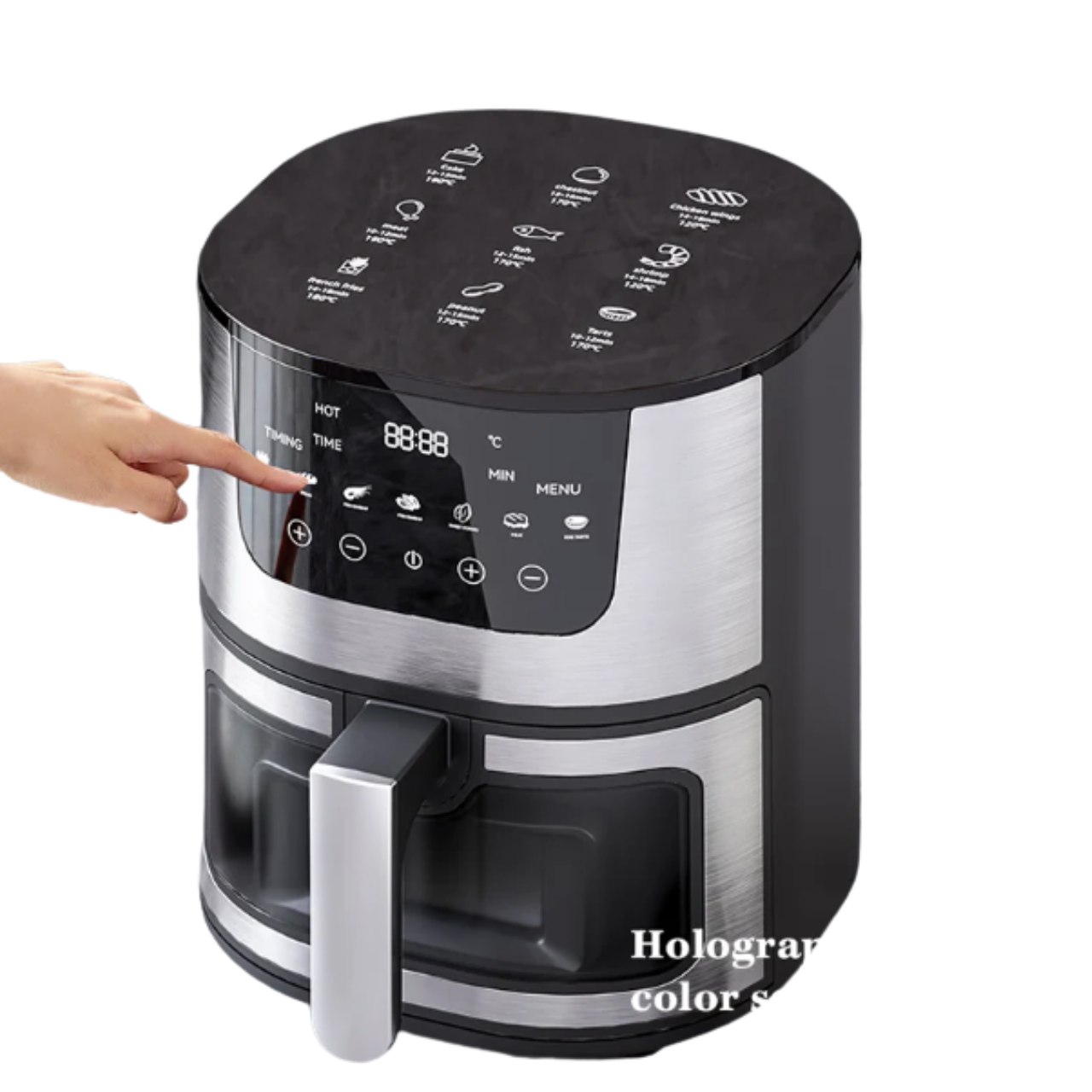 Аерофритюрниця з подвійним кошиком 7 л 2400 Вт (DV101) - фото 4 Аерофритюрниця з подвійним кошиком 7 л 2400 Вт (DV101) - фото 4