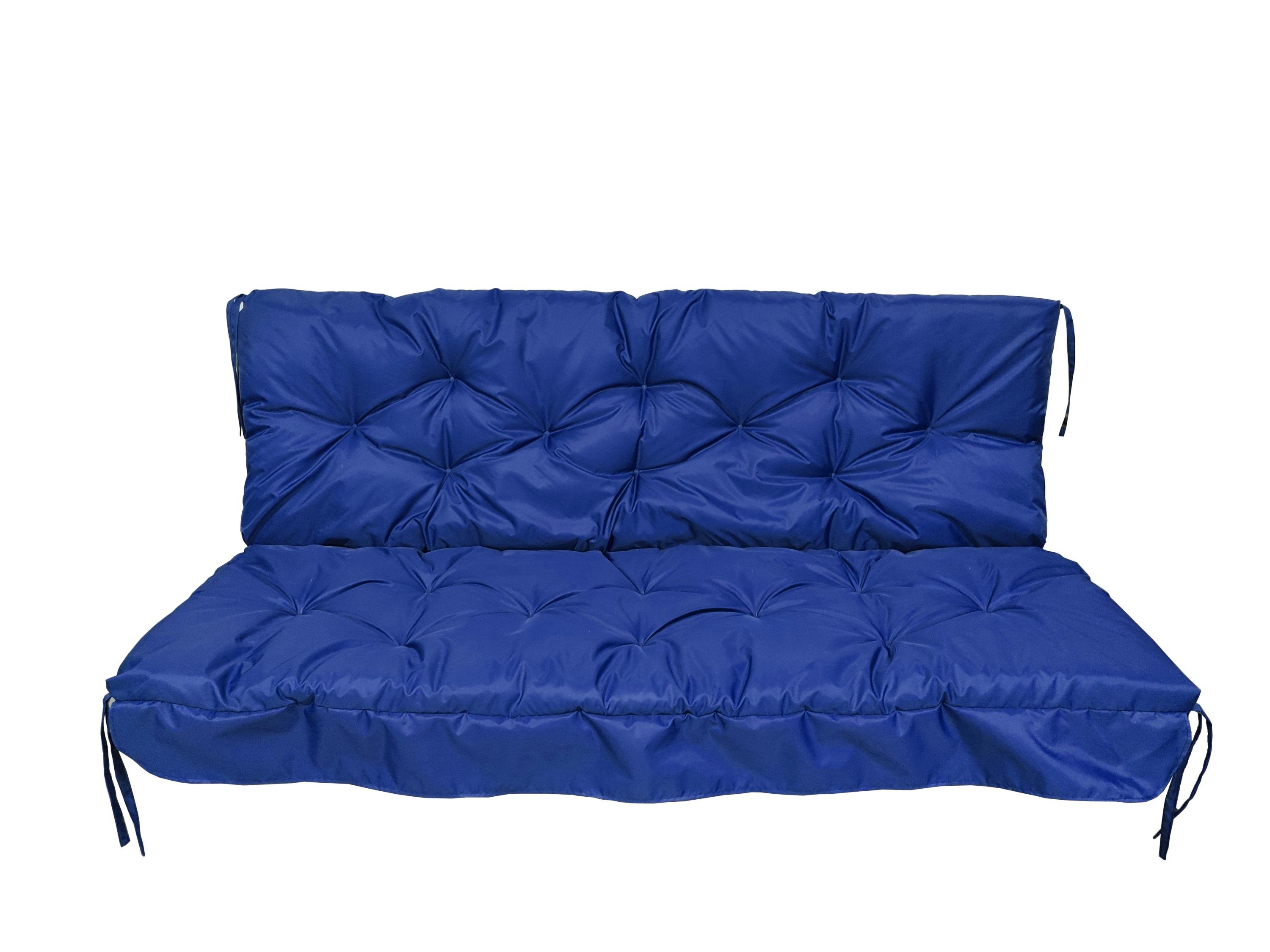 Матрас для качелей водоотталкивающий eGarden LOFT стеганый 150x110x8 см Синий элекрик (5756) - фото 1