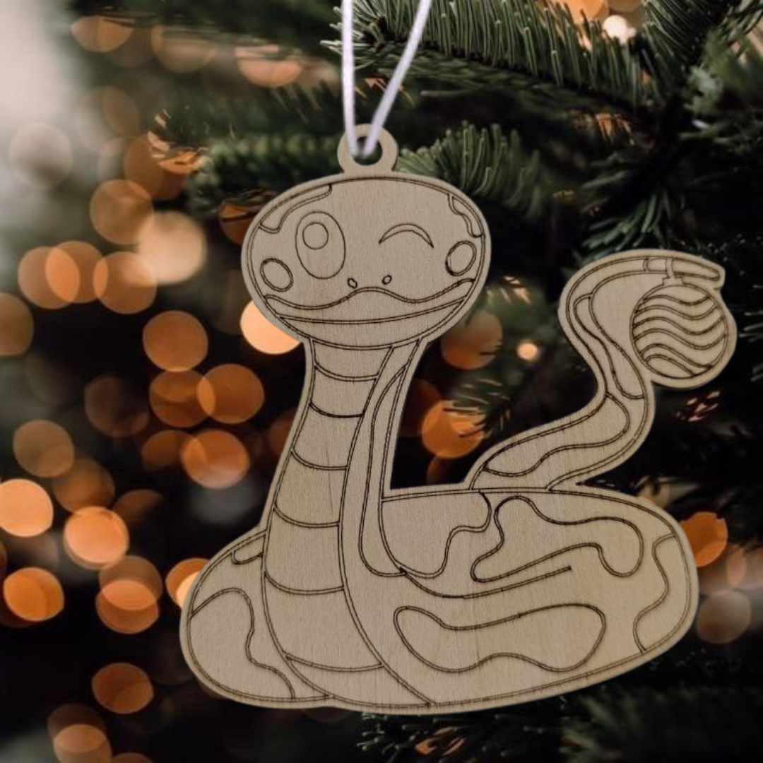 Елочная игрушка новогодняя с гравировкой Символ года Змея 2025 Крафт (60029) Елочная игрушка новогодняя с гравировкой Символ года Змея 2025 Крафт (60029)