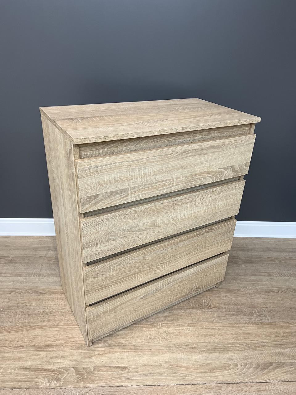 Комод Кватро 4 шухляди 700х860х380 мм Дуб сонома світлий - фото 2