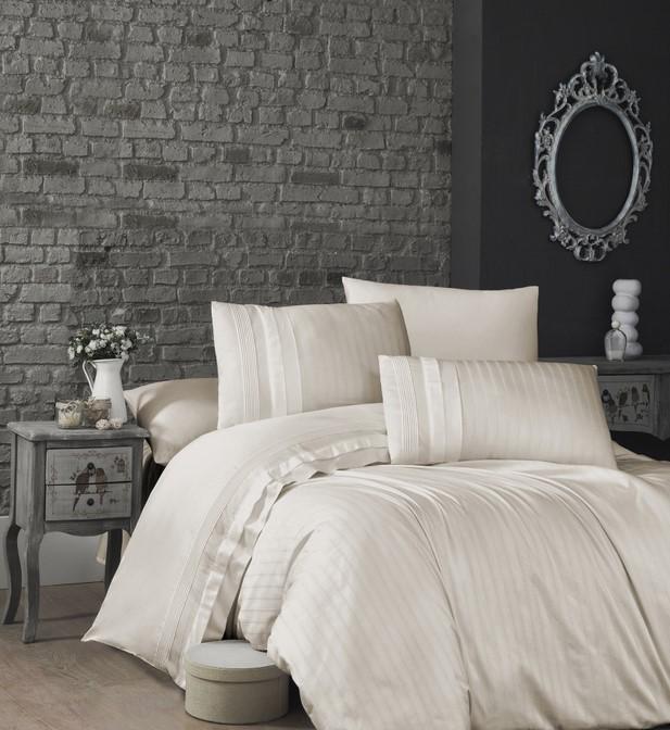 Постельное белье First Choice New trend делюкс сатин евро Cream Постельное белье First Choice New trend делюкс сатин евро Cream