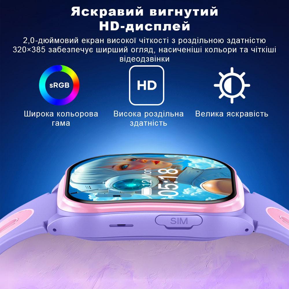Смарт-годинник дитячий Lemfo AS06 з GPS/сім-картою/AI-помічником/висувною камерою і прослуховуванням Black (117235011) - фото 8 Смарт-годинник дитячий Lemfo AS06 з GPS/сім-картою/AI-помічником/висувною камерою і прослуховуванням Black (117235011) - фото 8