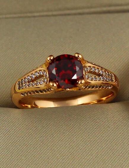 Кольцо Xuping Jewelry Вишневый аромат р. 18 Золотистый Кольцо Xuping Jewelry Вишневый аромат р. 18 Золотистый