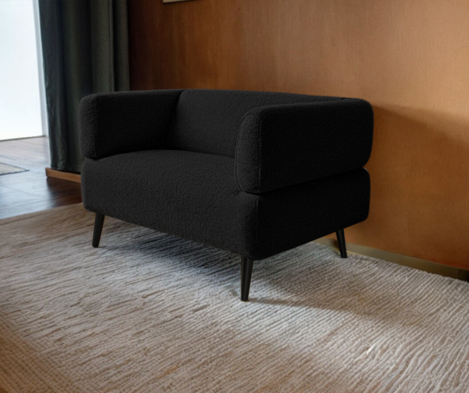 Крісло офісне ТОБІ ШО Бенно-1 Alpaca з підлокітниками та конусною ногою букле 1000х720х750 мм Чорний/99 - фото 2 Крісло офісне ТОБІ ШО Бенно-1 Alpaca з підлокітниками та конусною ногою букле 1000х720х750 мм Чорний/99 - фото 2