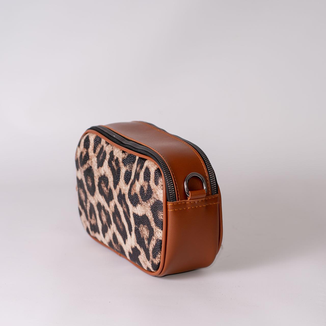 Сумка жіноча крос-боді леопардовий XENIA № 43-24 з еко-шкіри Рудий - фото 2