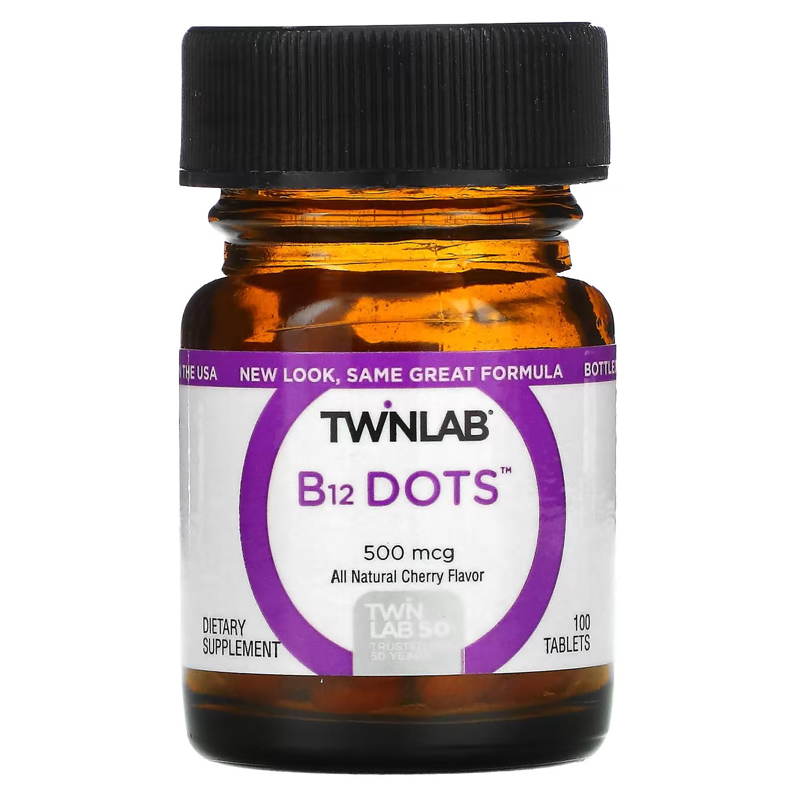 Витамины В12 Twinlab 12 Dots 500 mcg Cherry 100 таблеток (00000038034)