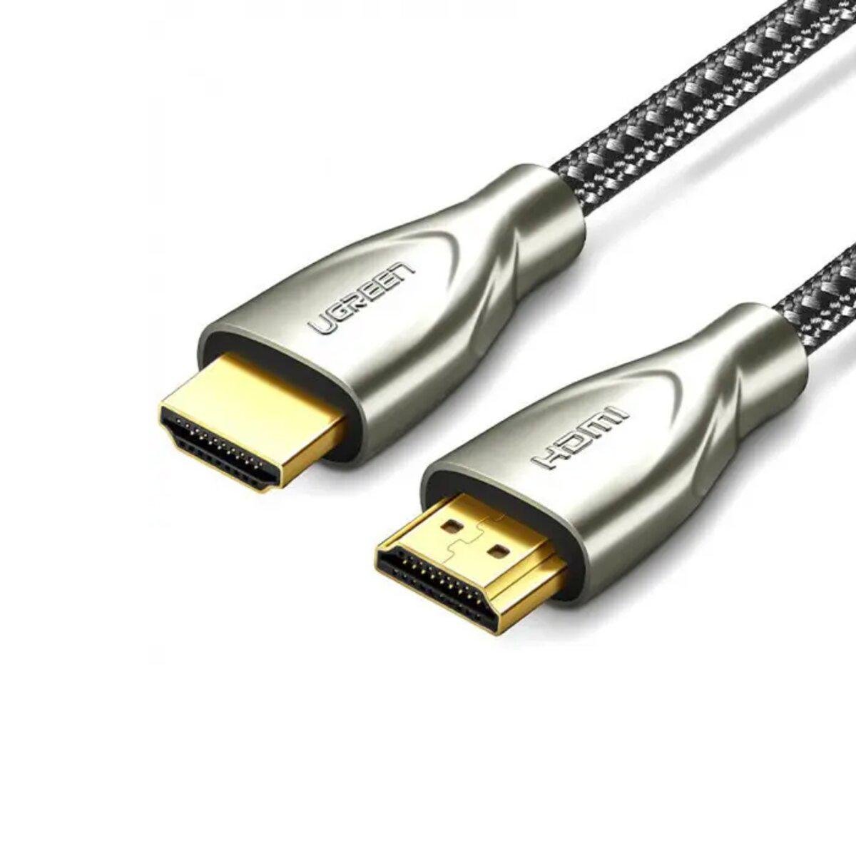 Кабель UGREEN HD131 HDMI Carbon Fiber Zinc Alloy Cable 2 м Gray (UGR-50108)
