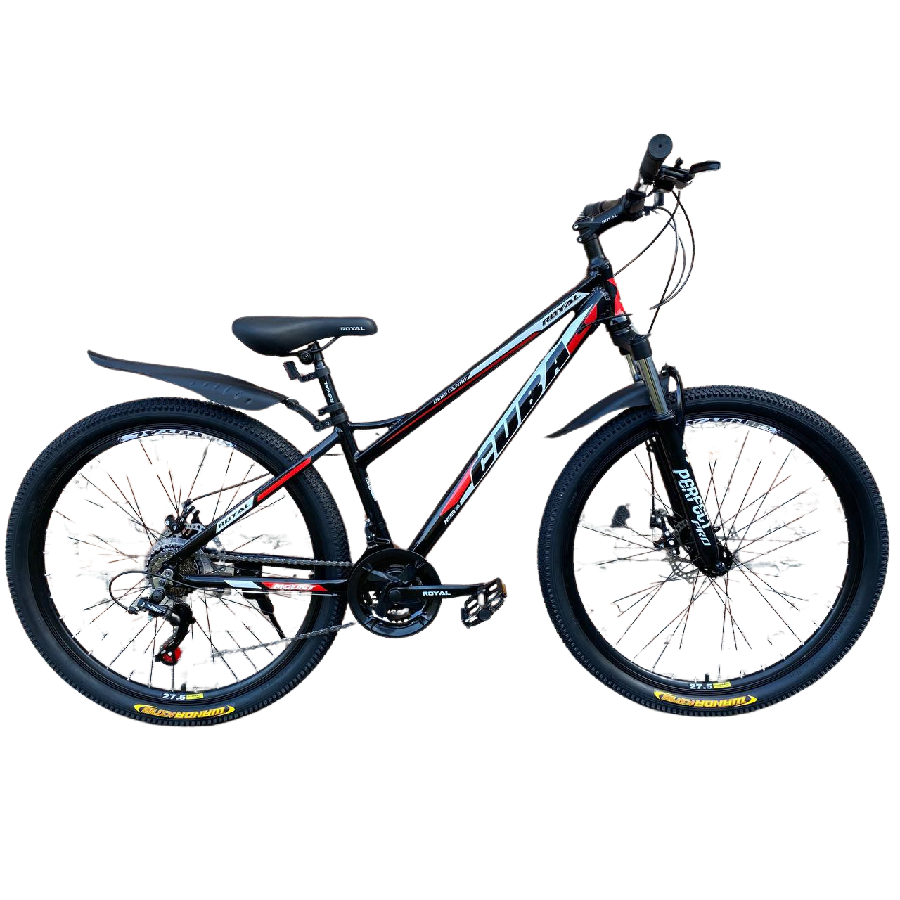 Велосипед AL Royal CUBA 26" 13" рама 2025 Чорно-червоний