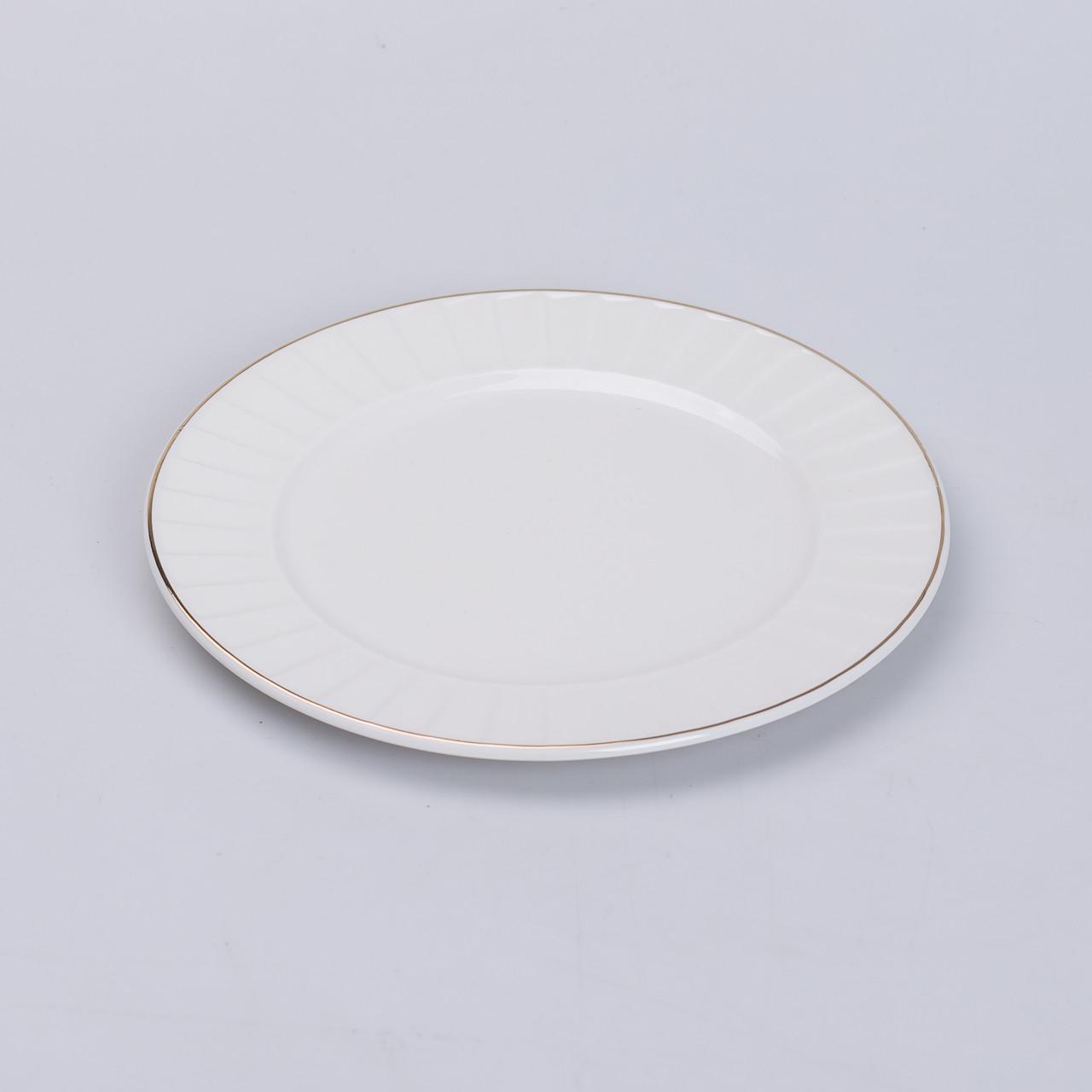 Сервіз столовий керамічний з позолотою на 4 персони Білий (5372) - фото 13 Сервіз столовий керамічний з позолотою на 4 персони Білий (5372) - фото 13