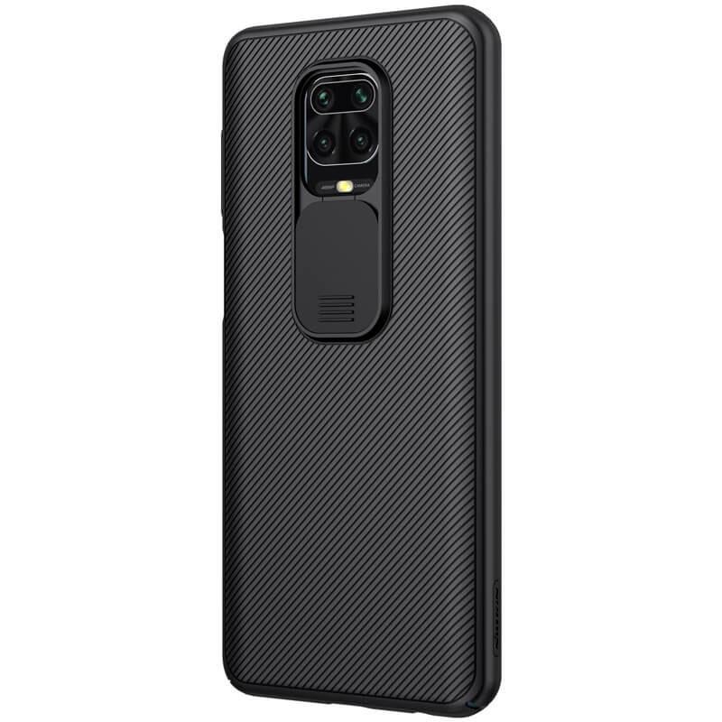 Карбоновая накладка Nillkin Camshield (шторка на камеру) для Xiaomi Redmi Note 9s/9 Pro/9 Pro Max Черный/Black - фото 3