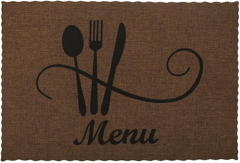 Килимки сервірувальні 12 шт. Doily Menu 30х45 см Коричневий