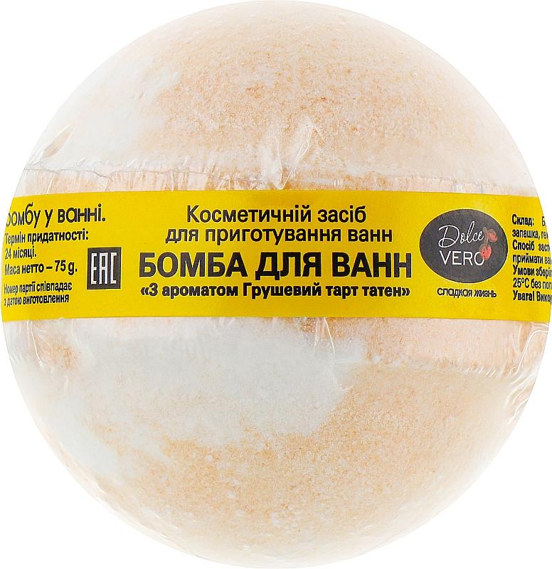 Бомбочка для ванни Dolce Vero Грушевий тарт татен 75 г (11776)