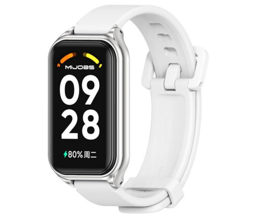 Ремешок силиконовый Mijobs Classic для фитнес браслета Xiaomi Redmi Smart Band 2 White