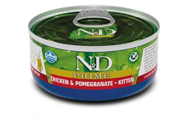 Корм для котят влажный Фарміна N&D GF GF PRIME CHIC KIT беззерновой 70 г (02901)
