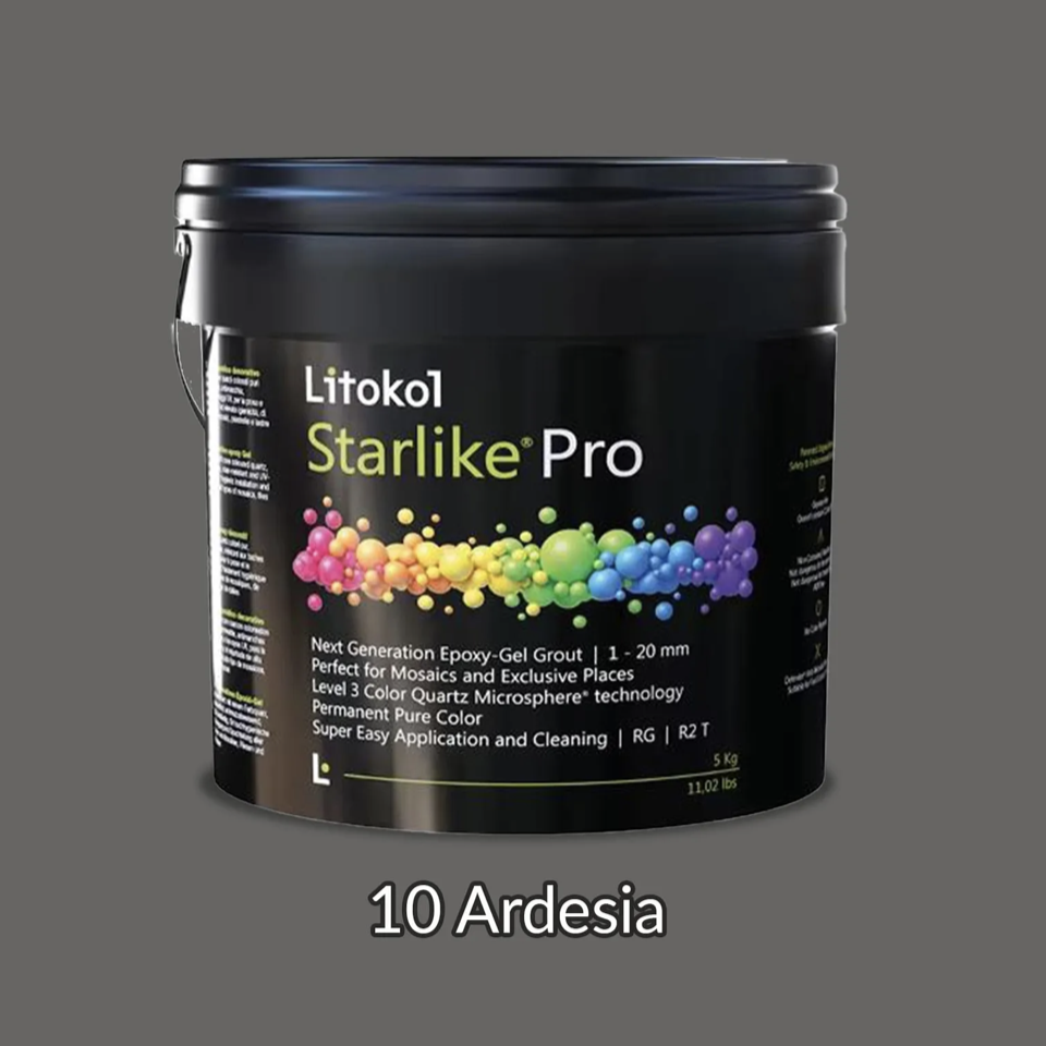 Фуга эпоксиднаяя гелевая затирочная Litokol Starlike Pro 5 кг 10 Ardesia (STPROARD0005)