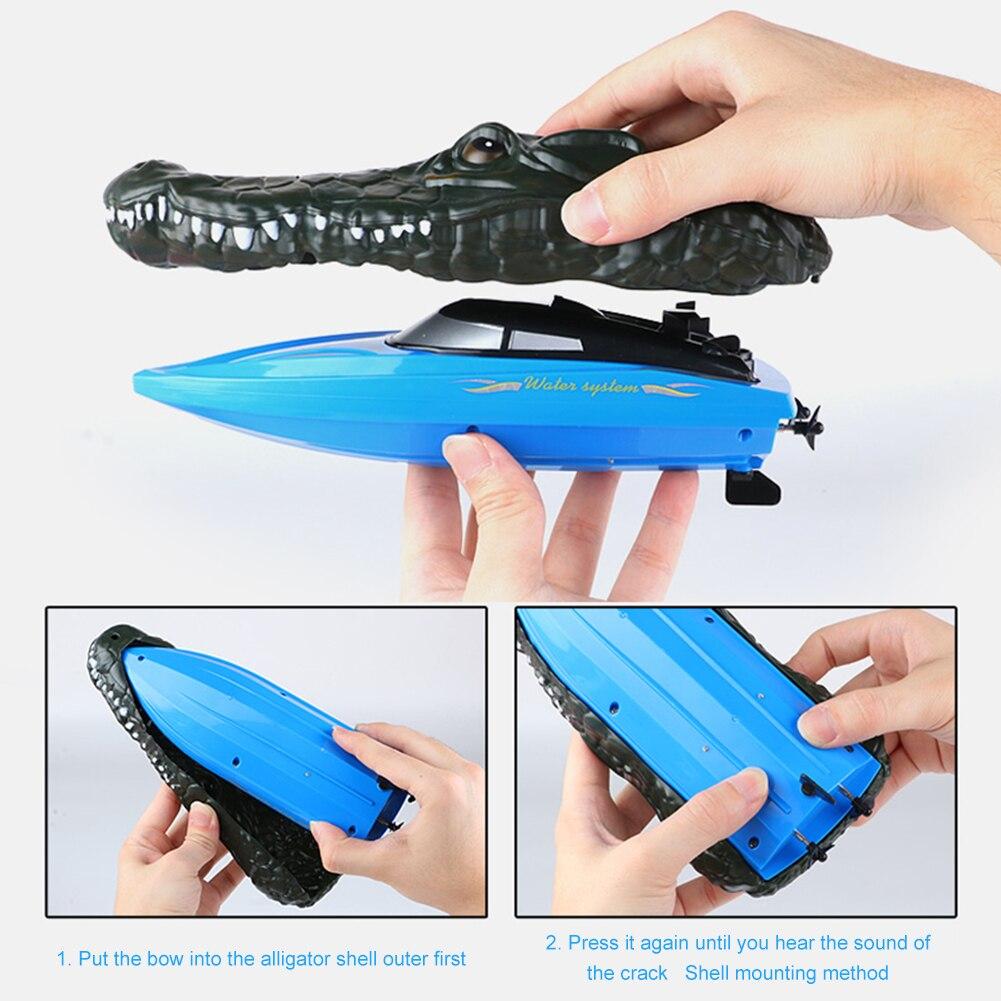 Катер на радиоуправлении с накладкой крокодила 2.4 GHz (RH 702) - фото 2