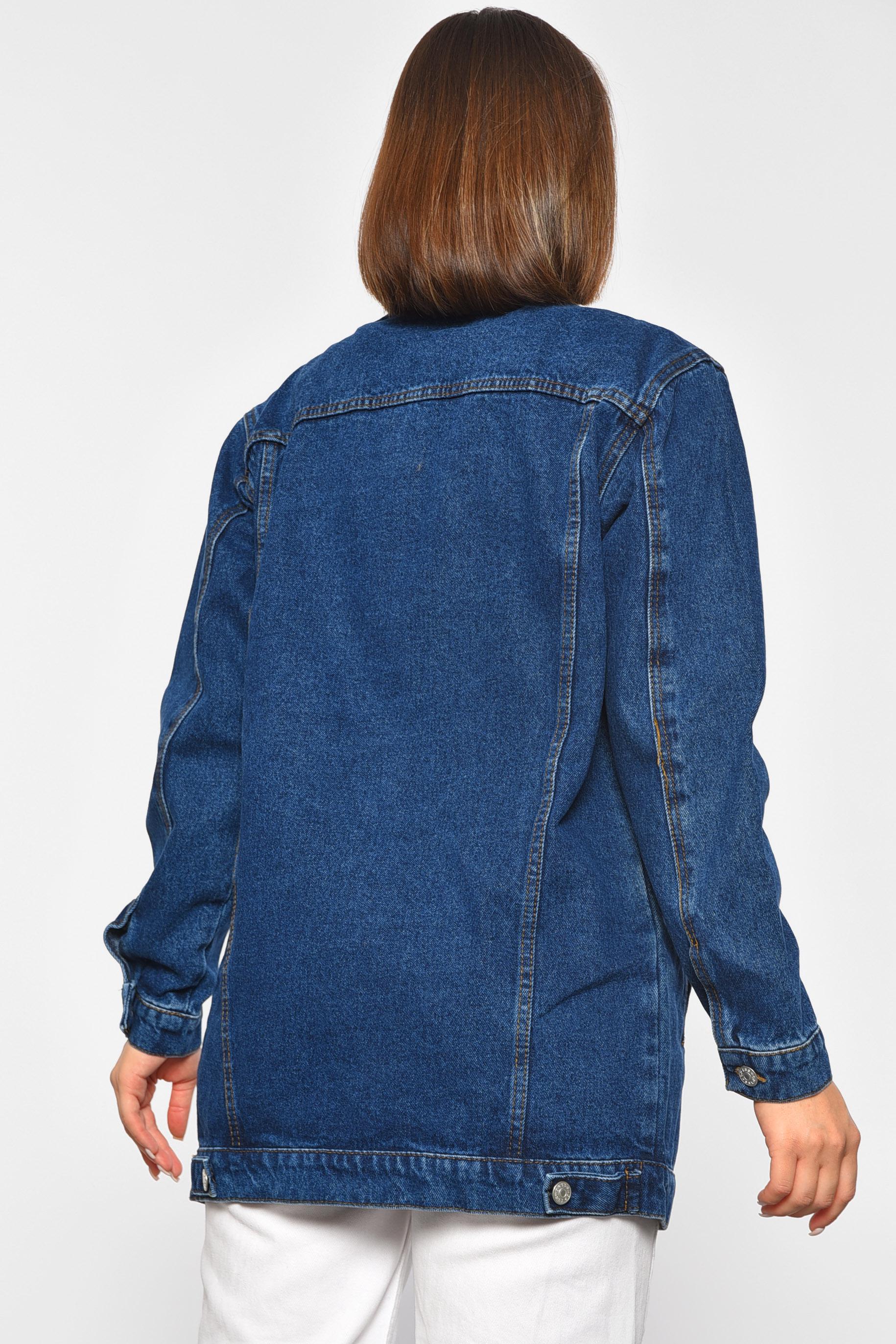 Джинсовка женская M Синий (188073) - фото 3