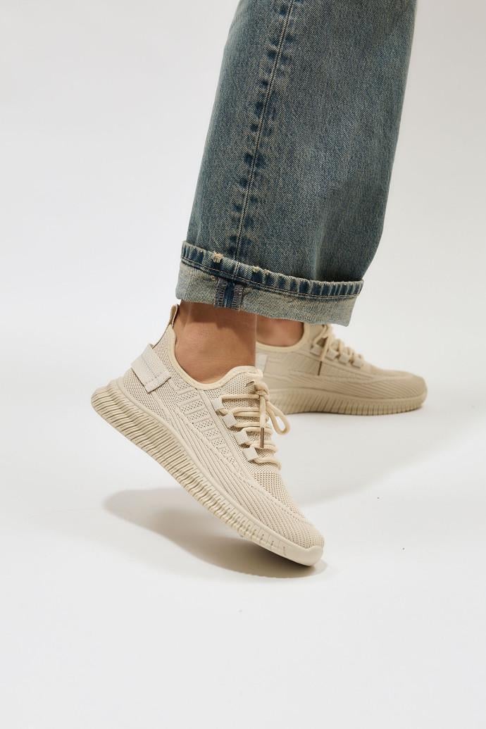 Кроссовки женские демисезонные ALLSY р. 39 Бежевый (197455)