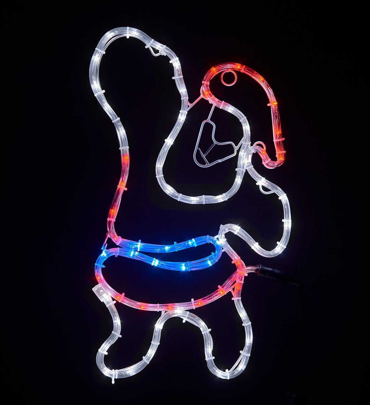 Гирлянда внешняя Delux Motif Santa Claus LED б/к/с 55х31 см (13455383)
