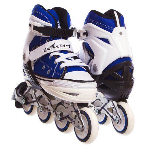 Роликовые коньки Z823 р. 38-41 Синий/Белый (60363094)