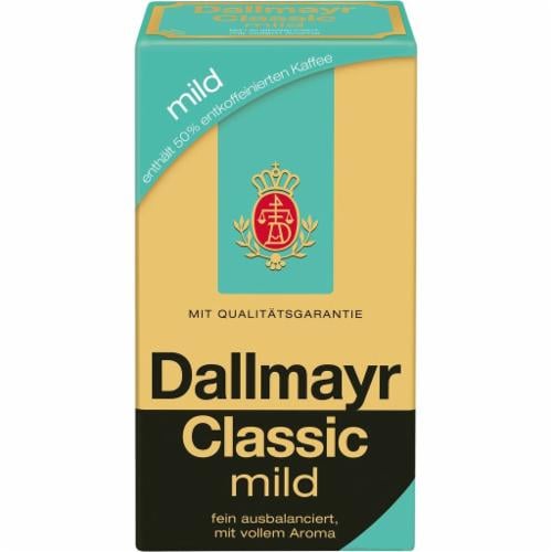 Кофе молотый Dallmayr Classic Mild 50% entcoffeiniert 500 г (02599)